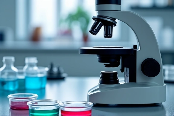Microscop și plăci petri